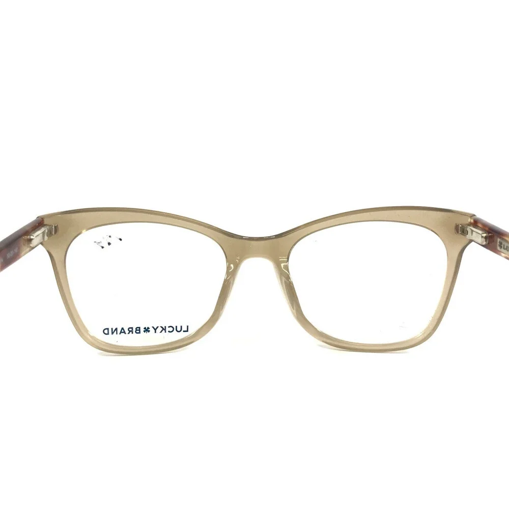 Lucky Brand Eyeglasses Frames D203 BROWN Tortoise Cat Eye Full Rim 53-20-140